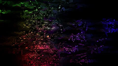 Vibrant light pulses through dark, textured water Video stock 330738858