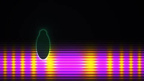 Vibrant light spectrum with oval shape. Stock Footage 336258231