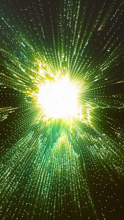 Vibrant lights and animated patterns create a mesmerizing effect Video stock 314984631