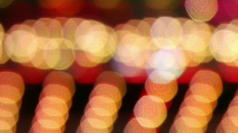 Vibrant Lights at a Carnival Stock Footage 371806