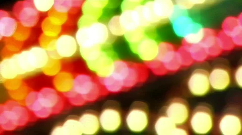 Vibrant Lights at a Carnival Stock Footage 371824