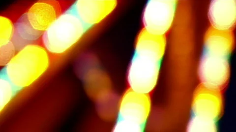 Vibrant Lights at a Carnival Stock Footage 371853