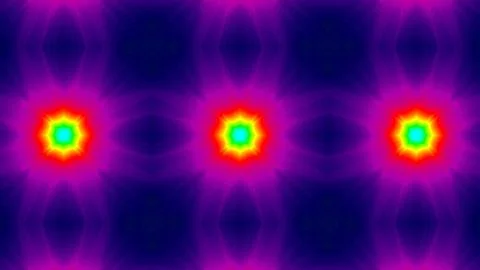 Vibrant lights pulse in a symmetrical pattern Stock Illustration