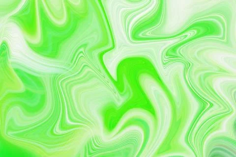 Vibrant lime green and white marble liquid flow background with soft abstract Stock Illustration