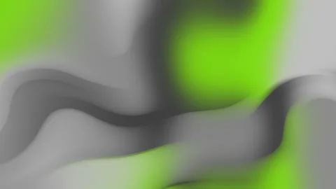 Vibrant Lime Green Gray Abstract Fluid Background Stock Footage 315358643