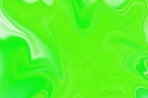 Vibrant lime green liquid marble abstract background with fluid flowing wave Stock Illustration