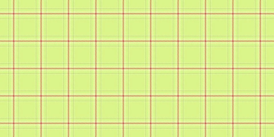 Vibrant lime green plaid pattern with thin red lines.  Perfect for textile de Stock Illustration