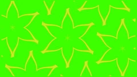 Vibrant lime green starburst pattern with bright yellow outlines. Geometric Stock Illustration
