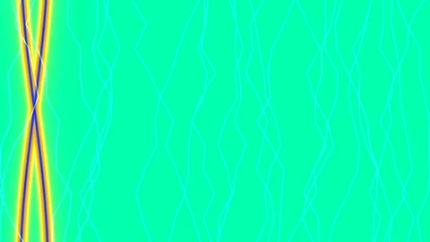 Vibrant lime green wave pattern animation for abstract technology backgrounds Stock Footage 337497222