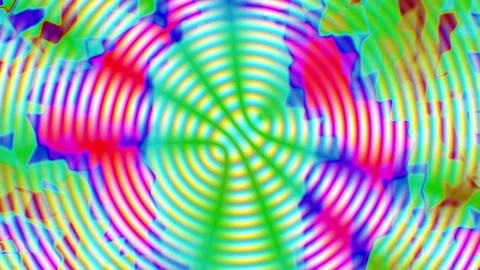 Vibrant lines swirl in psychedelic motion Видео 340529179