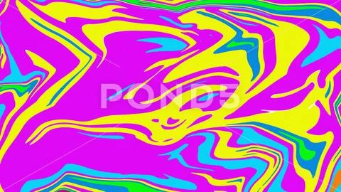Vibrant Liquid Background with Swirling Colors PSD Template