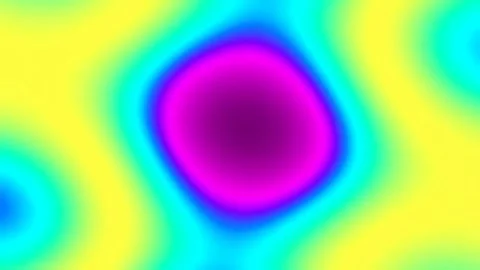 Vibrant liquid gradient flow with glowing magenta and cyan abstract backgroun Stock Footage 342161221