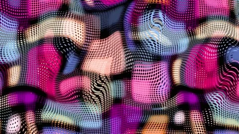 Vibrant liquid motion graphics with psychedelic swirls Stockbeeldmateriaal 340025294