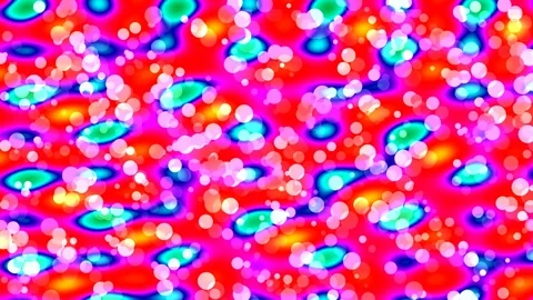 Vibrant liquid neon flow: Abstract glowing blue bokeh pattern for futuristi.. Stock Footage 336772801