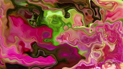 Vibrant Liquid Paint Swirl Abstract Organic Background Stock Footage 330207256