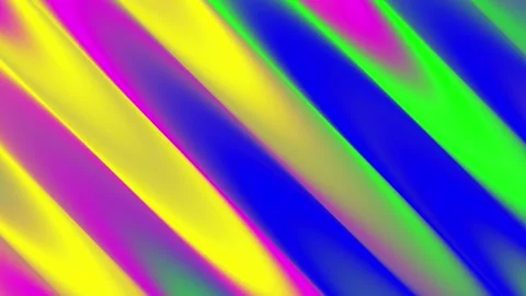 Vibrant liquid rainbow stripes flowing diagonally in seamless colorful motion Stockbeeldmateriaal 342465844