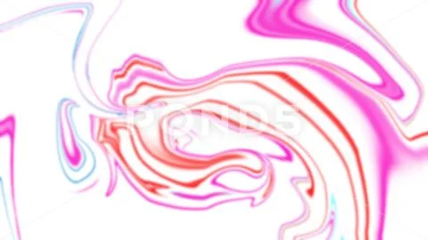 Vibrant Liquid Swirls on White Background PSD Template