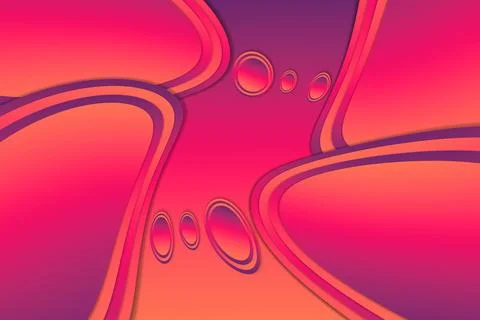 Vibrant Liquid Wave Gradient Abstract Background Stock Illustration