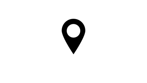 Vibrant Location Pinpoint Icon Design Stock Footage 331566971