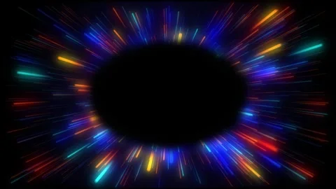 Vibrant Looping Colorful Lightburst Animation Stock Footage 345659898