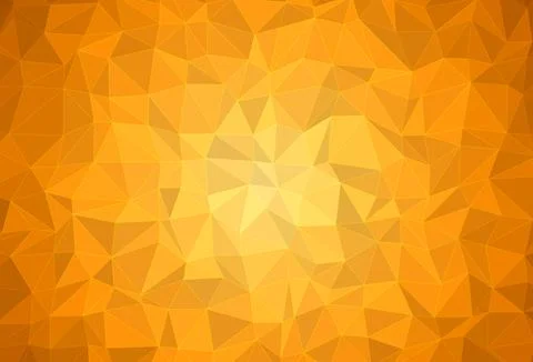 Vibrant low poly background featuring geometric triangular mesh with warm o.. Stockillustratie