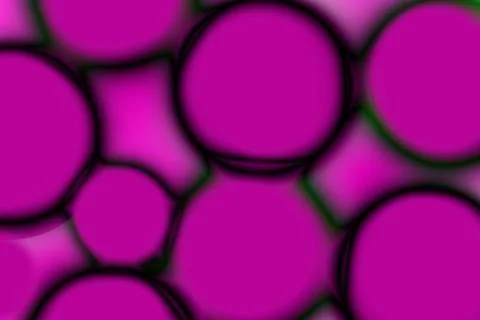 Vibrant Magenta Abstract Bubble Pattern Background with Soft Gradient Circles Stock Illustration