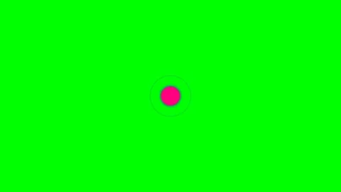 A vibrant magenta circle centered perfectly on a bright neon green background 스톡 동영상 340903928