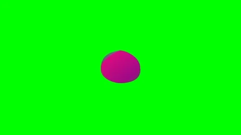 A vibrant magenta circle pulsing rhythmically on a bright chroma green screen 스톡 동영상 340266248