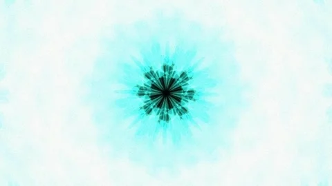 Vibrant magenta cosmic bloom pattern, ethereal glowing abstract background lo Stock Footage 339787200