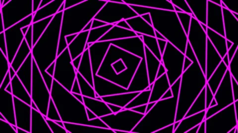 Vibrant magenta geometric abstract background with repeating radial patterns Stock Footage 340378462