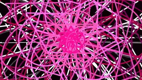 Vibrant magenta geometric abstract network pattern for futuristic digital b.. Stock Footage 342207935