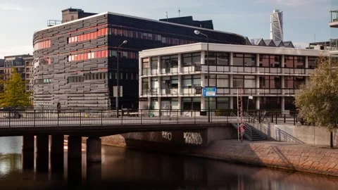 Vibrant Malmo Cityscape Timelapse with Modern Architecture and Busy Traffic 스톡 동영상 309565863