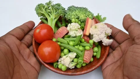 Vibrant medley of fresh vegetables. Stock Footage 310780289