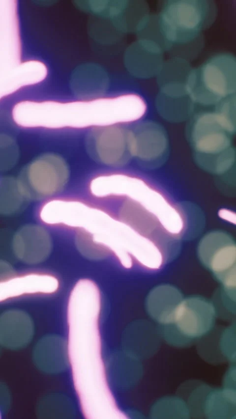 Vibrant micro world illuminated by colorful light patterns and textures Stock Footage 320304048
