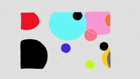 Vibrant Modern Art Motion Background Stock Footage 334577130