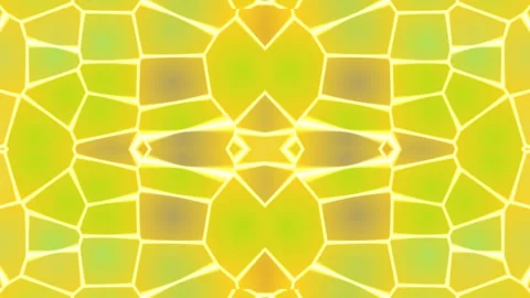 Vibrant Mosaic Pattern Animation with Yellow. Stock Footage 329485292