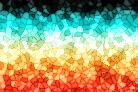 Vibrant mosaic pattern with gradient colors and geometric shapes Stockillustratie