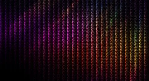 Vibrant Mosaic Stripes: Abstract Gradient Texture with Geometric Cell Pattern Stock Illustration