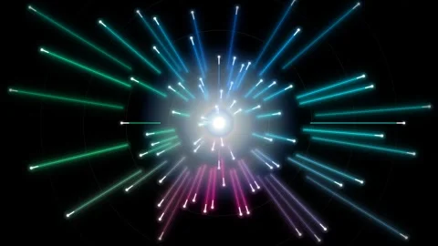Vibrant Motion of Colorful Fireworks Explosion with Dynamic Light Streaks i.. Vidéo 342769048