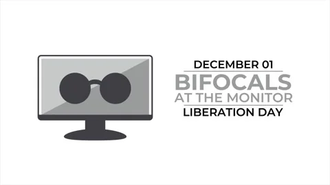 Vibrant motion graphics celebrating Bifocals at the Monitor Liberation Day. Stock Footage 321878379