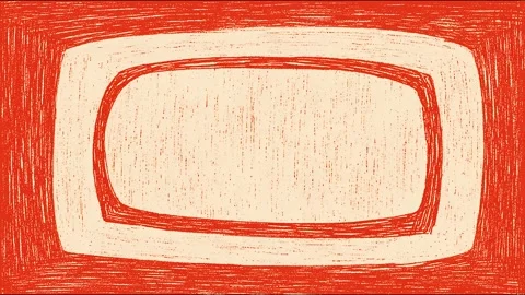 Vibrant motion of handdrawn forms in abstract looping animation Stock Footage 315504925