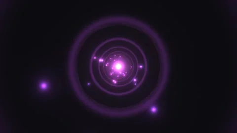 Vibrant motion of light circles in a dark space Видео 338316339