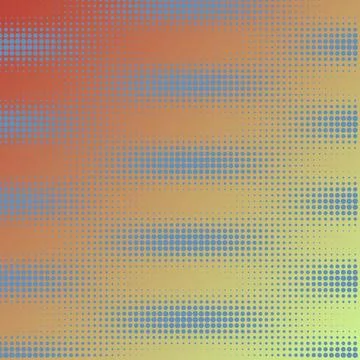Vibrant Multi Color Gradient Background with Blue Halftone Dot Pattern and .. Illustrazione stock
