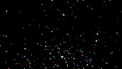 Vibrant Multi colored 3D Confetti explosion Celebrat Motion Graphic video. 스톡 동영상 320327229