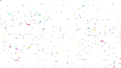 Vibrant Multi colored 3D Confetti explosion Celebrat Motion Graphic video. Vídeos de archivo 320327539