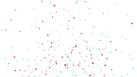 Vibrant Multi colored 3D Confetti explosion Celebrat Motion Graphic video. Vidéo 320327588