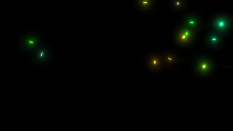 Vibrant multi-colored neon glowing confetti particles Video stock 345972950