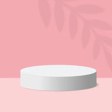 A vibrant, multi-colored pedestal background designed for product photography Stock Illustration