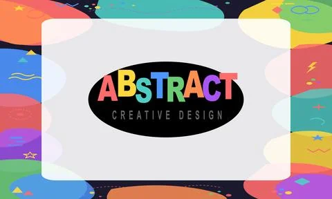 Vibrant multicolor abstract geometric background with colorful  shapes Stock Illustration