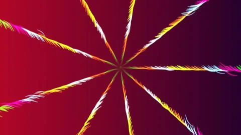 Vibrant multicolor abstract starburst on gradient background イラスト素材